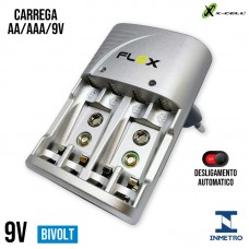 Carregador de Pilhas/Baterias FX-C16 X-Cell